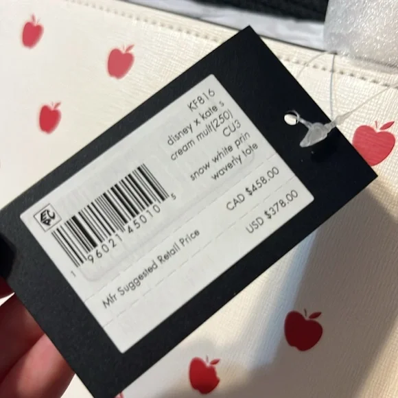 Kate Spade Disney Snow White Cream Large Tote Bag - Picture 5 of 5